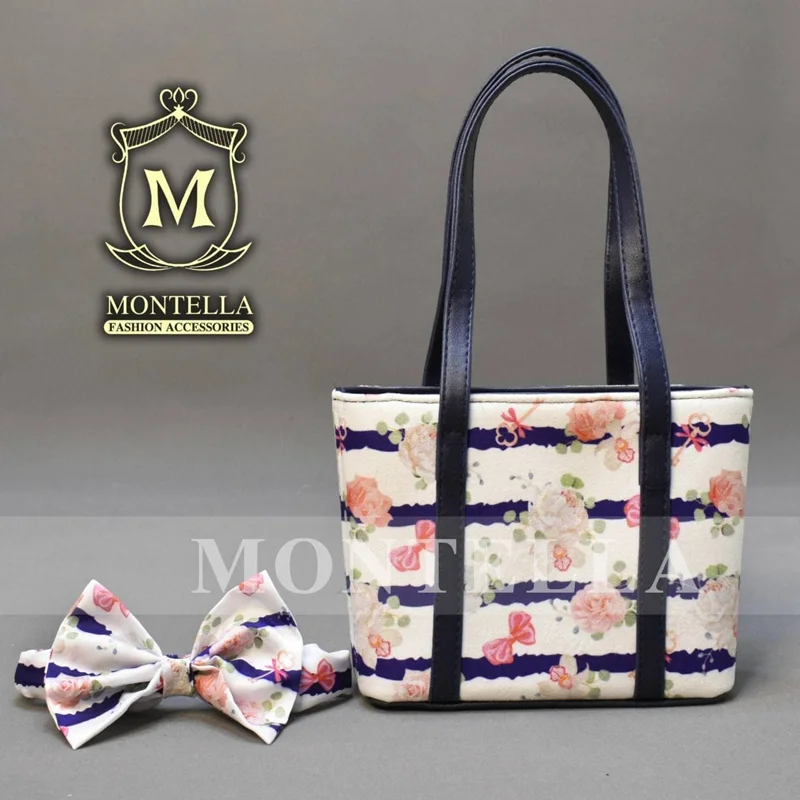 ست کودک طرح رز راه سورمه ای