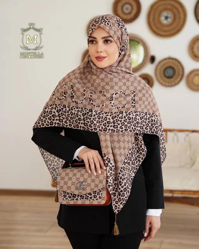 ست کیف و روسری ( شال ) طرح گوچی ببری